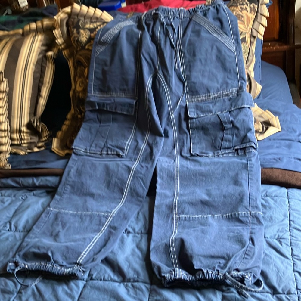 Blue Cargo Pants
